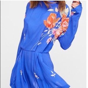 Free people royal blue tunic